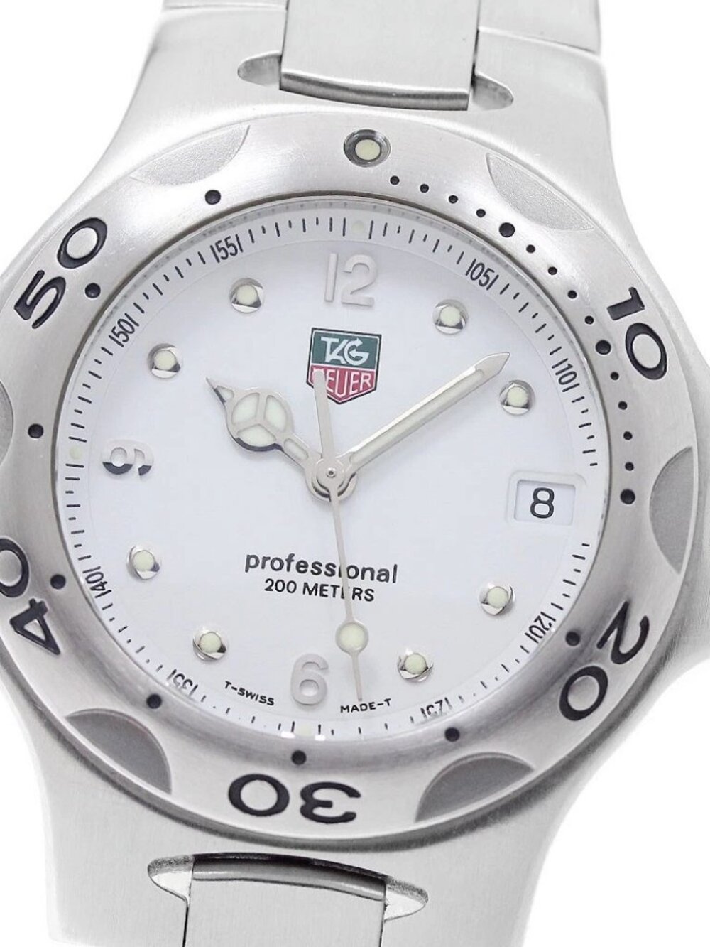TAG HEUER Kylium WL1210 Date white Dial Quartz Boy's Watch_961621